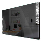 Specchio LED Rettangolare | Controllo tramite interruttore a muro | Luce bianca fredda - Reyze Serie Good Vibes Modello 4